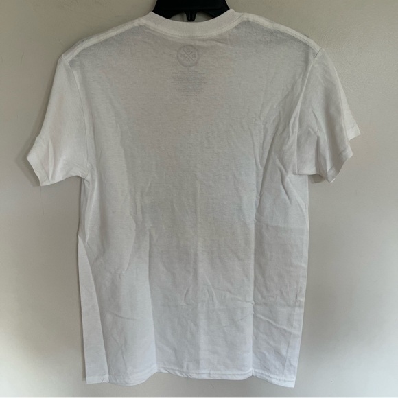 DOM Men’s Graphic Print T-Shirt Size Small White Believe In Yourself Big Foot - Picture 6 of 7